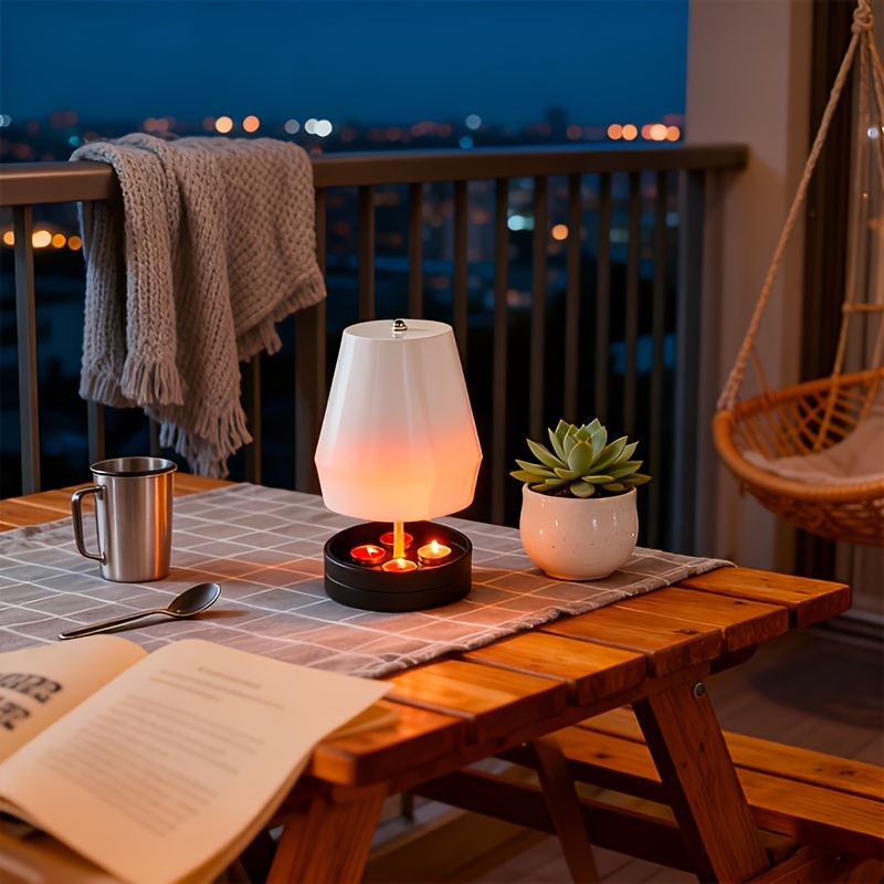Multifunctional Portable Outdoor/Indoor Heater with Candle Holder and Hand Warmer Function - Durable Metal Construction, Suitable for Camping, Home, Patio, Emergency Use, Emergency Lighting, Compact and Lightweight Winter Heating Device - Image 9