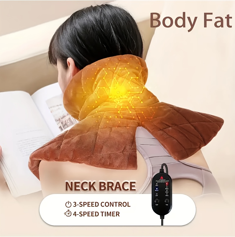 USB Shoulder and Neck Heater, Collar-type Warmth, 3 Kinds of Temperature Adjustment, and Adjustable Service Time, Suitable for Home/office Use-Christmas Gifts for Women, Men and Parents.