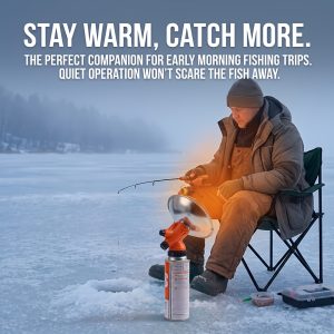 Pandatour Outdoor Portable Cassette Gas Heater with One-Touch Ignition for Camping Tent And Winter Heating Stove