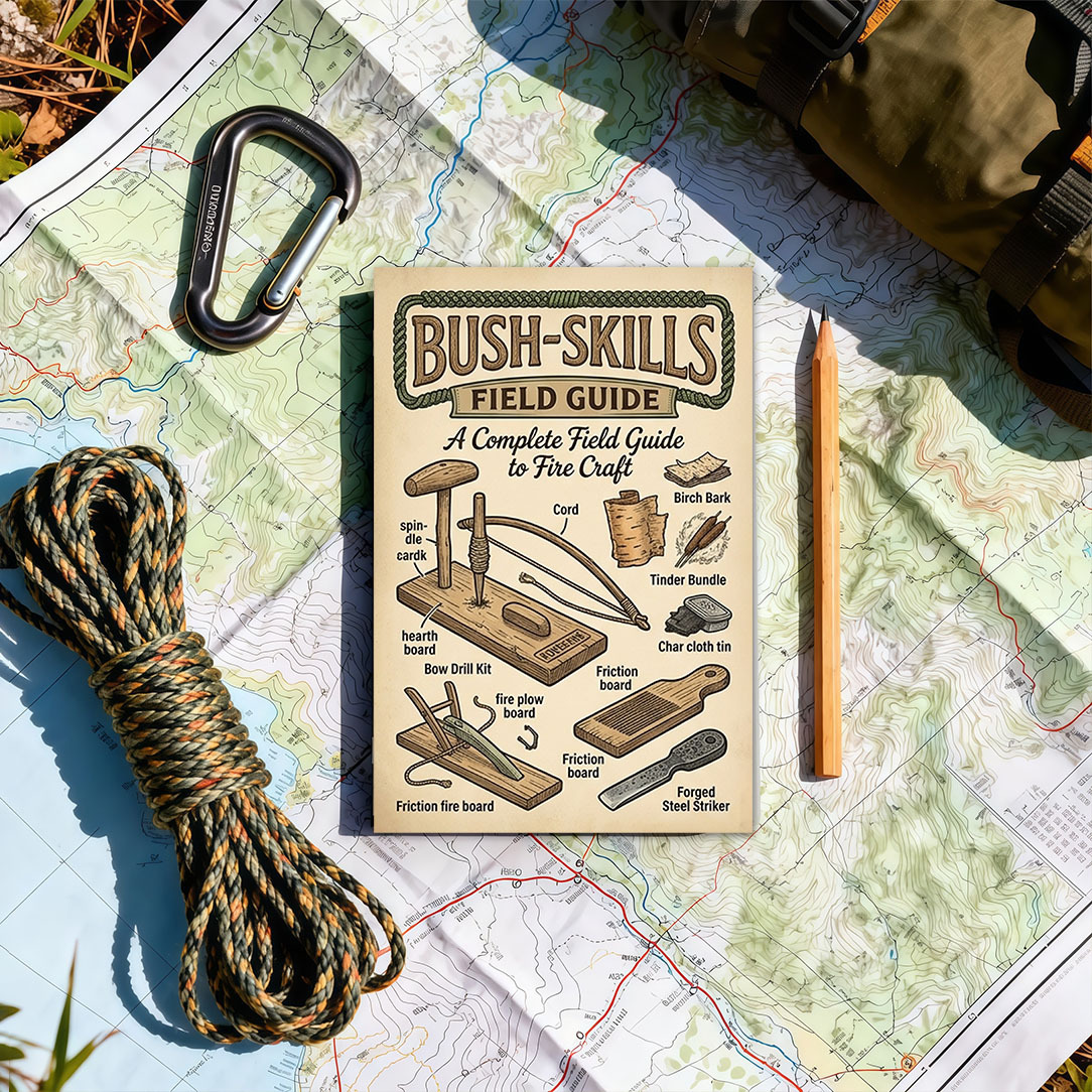 1pc | Outdoor Survival Skills Manual | 80g Thick Paper Binding | Knot Tying | Direction Finding | Water Purification | Camping & Hiking Carry-Along | 5.5X8.3in | KOVESXRK