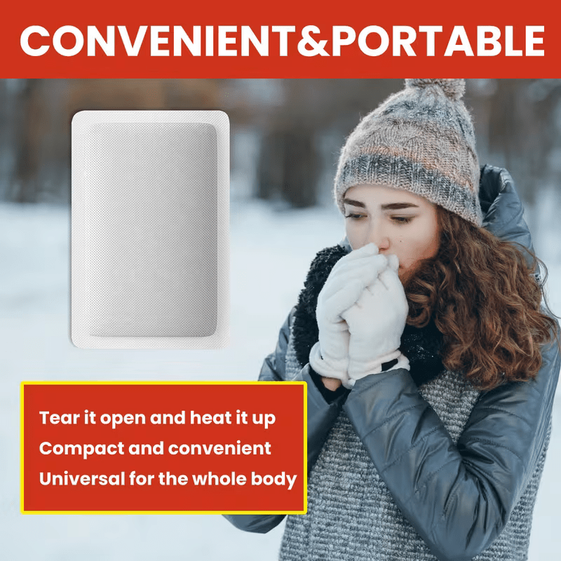 30-Pack Hand Warmers - One-Time Use Body/Abdomen Warmers Providing Long-Lasting Warmth Throughout Winter. Portable Adhesive Heating Packs for Immediate Warmth. Suitable for Office, Outdoor, Skiing, Travel Use, And Easy to Carry
