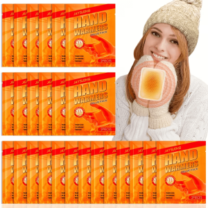 30-Pack Hand Warmers - One-Time Use Body/Abdomen Warmers Providing Long-Lasting Warmth Throughout Winter. Portable Adhesive Heating Packs for Immediate Warmth. Suitable for Office, Outdoor, Skiing, Travel Use, And Easy to Carry