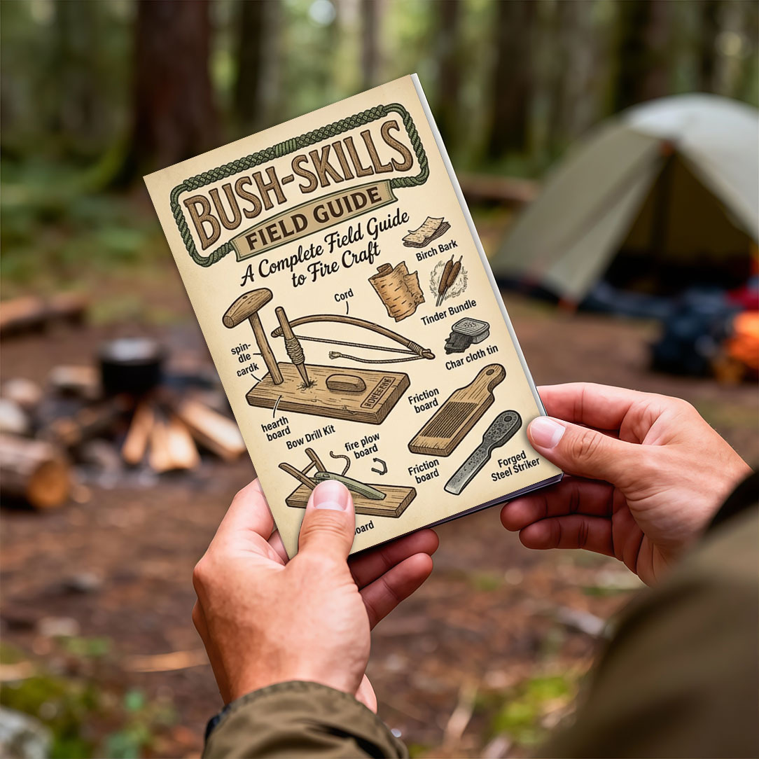 1pc | Outdoor Survival Skills Manual | 80g Thick Paper Binding | Knot Tying | Direction Finding | Water Purification | Camping & Hiking Carry-Along | 5.5X8.3in | KOVESXRK