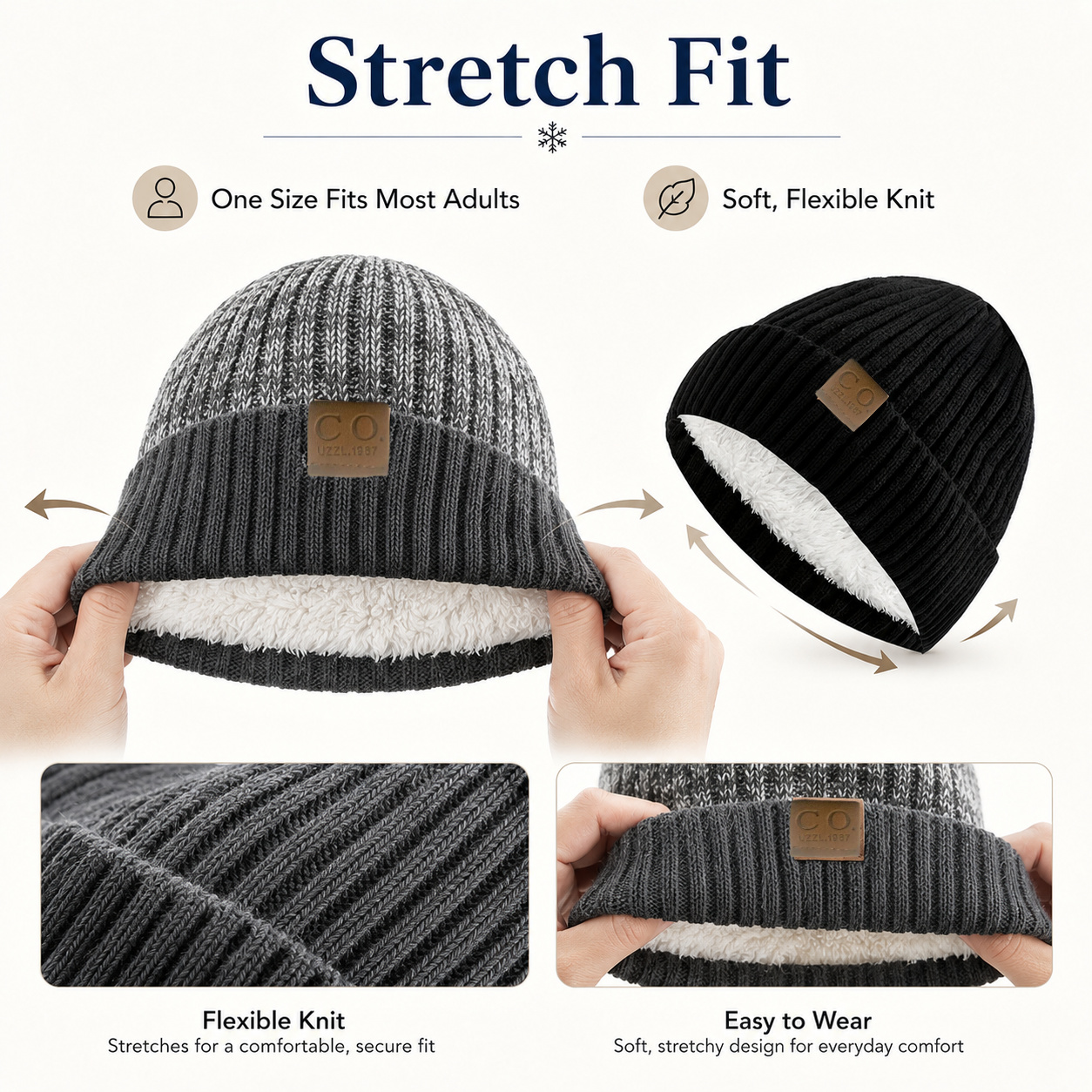 Winter Plush Ted Hat, Unisex Thick Warm Cold-Proof Ted Cap - Simple and Versatile, the Perfect Winter Gift - Available in 5 Colors