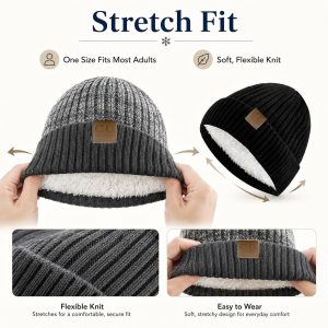 Winter Plush Ted Hat, Unisex Thick Warm Cold-Proof Ted Cap - Simple and Versatile, the Perfect Winter Gift - Available in 5 Colors