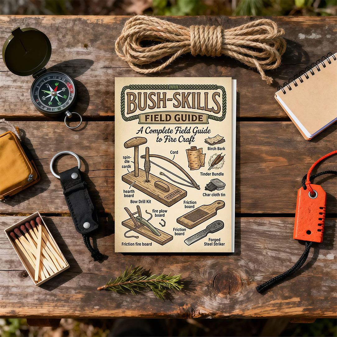 1pc | Outdoor Survival Skills Manual | 80g Thick Paper Binding | Knot Tying | Direction Finding | Water Purification | Camping & Hiking Carry-Along | 5.5X8.3in | KOVESXRK