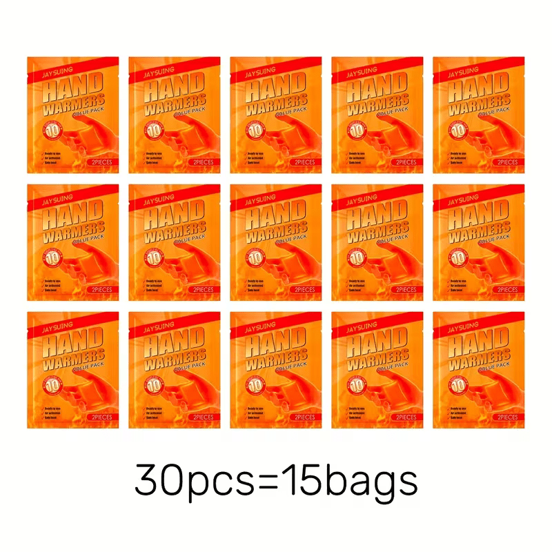 30-Pack Hand Warmers - One-Time Use Body/Abdomen Warmers Providing Long-Lasting Warmth Throughout Winter. Portable Adhesive Heating Packs for Immediate Warmth. Suitable for Office, Outdoor, Skiing, Travel Use, And Easy to Carry - Image 2