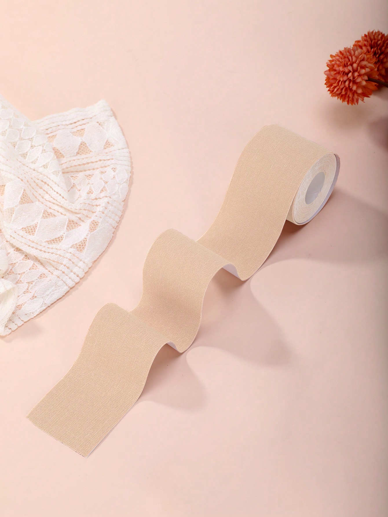 Large Breast Lift Tape for Full Busts, Invisible Breathable Adhesive Breast Tape, Strong Hold Body Tape, Gathering and Support for Strapless Backless Dresses, Weddings, Parties, and Daily Wear, Soft, Comfortable, -Friendly, Long-Lasting, Nude Color
