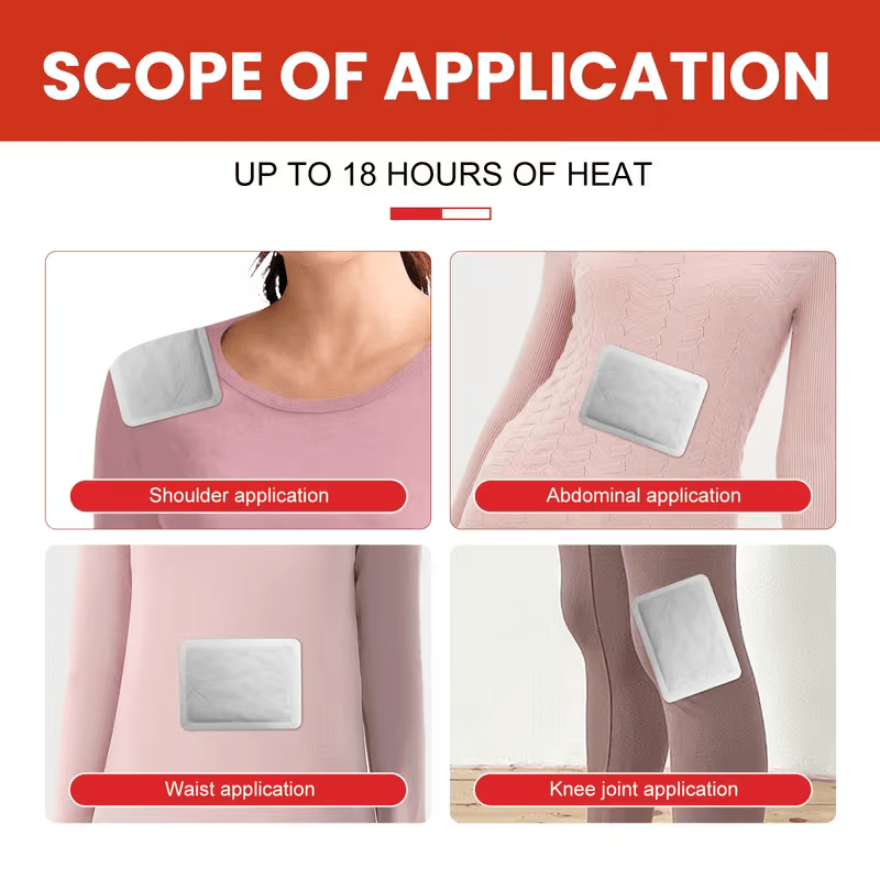 30-Pack Hand Warmers - One-Time Use Body/Abdomen Warmers Providing Long-Lasting Warmth Throughout Winter. Portable Adhesive Heating Packs for Immediate Warmth. Suitable for Office, Outdoor, Skiing, Travel Use, And Easy to Carry