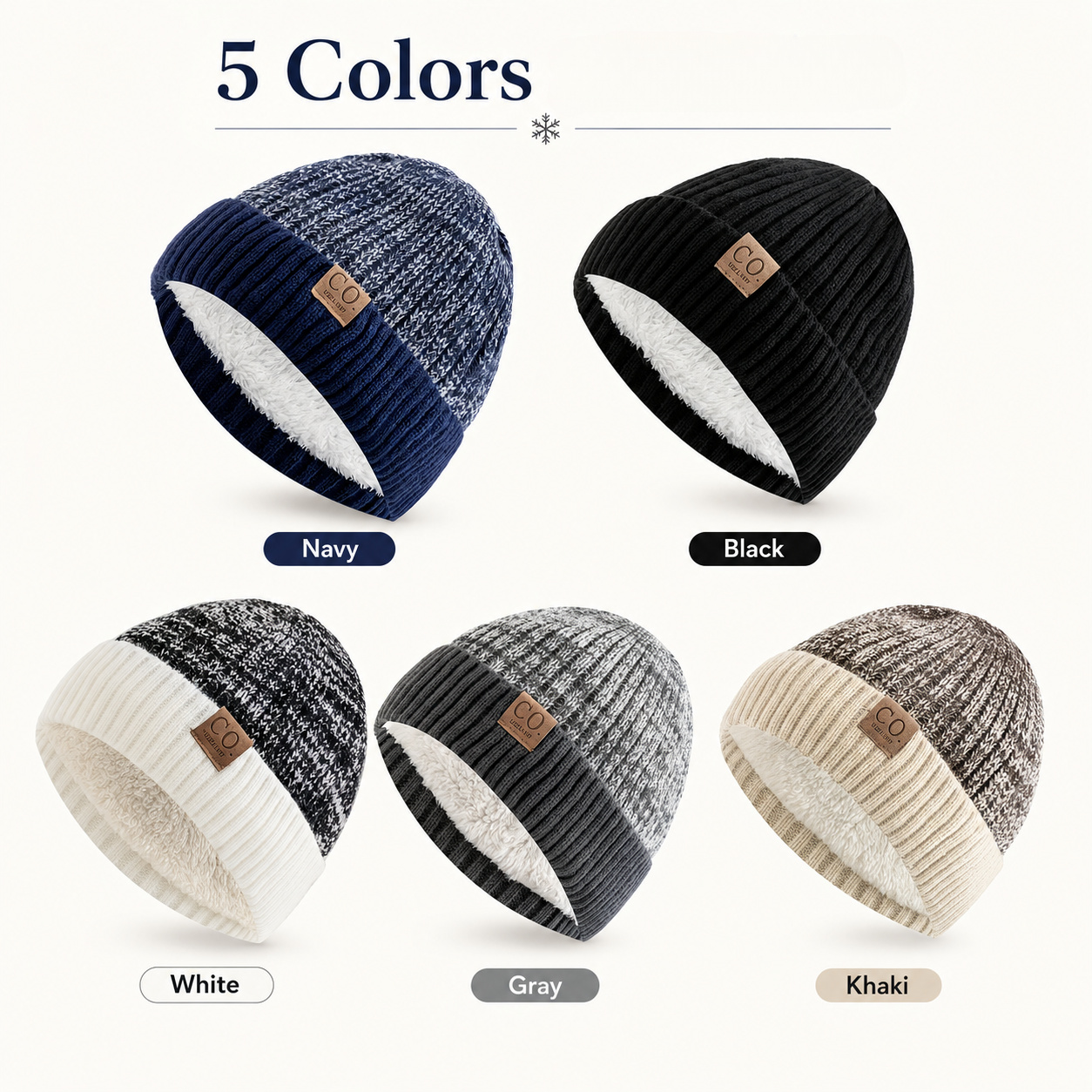 Winter Plush Ted Hat, Unisex Thick Warm Cold-Proof Ted Cap - Simple and Versatile, the Perfect Winter Gift - Available in 5 Colors