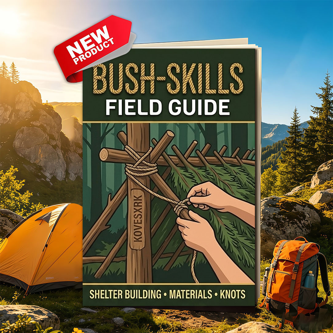 1pc | Field Skills Quick-Reference Guide | 20-Page Practical Content | Lashing & Support | Fire Principles | Signal Crafting | Camping Season Essential Lightweight Tool | 5.5X8.3in | KOVESXRK
