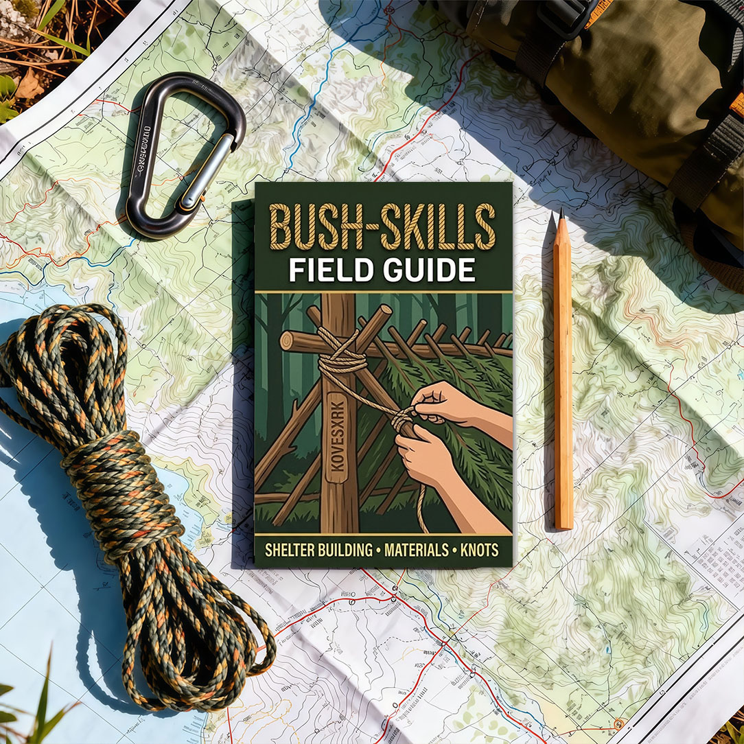 1pc | Field Skills Quick-Reference Guide | 20-Page Practical Content | Lashing & Support | Fire Principles | Signal Crafting | Camping Season Essential Lightweight Tool | 5.5X8.3in | KOVESXRK