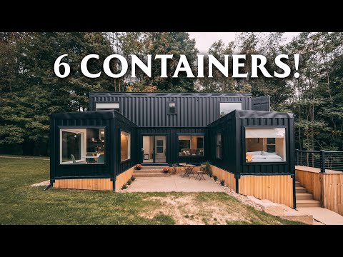 Massive 6 unit Shipping Container Home Airbnb Woodside Container Full Tour