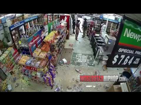 Was It That Serious Chick Destroys An Asian Owned Liquor Store Over A Cell Phone Dispute