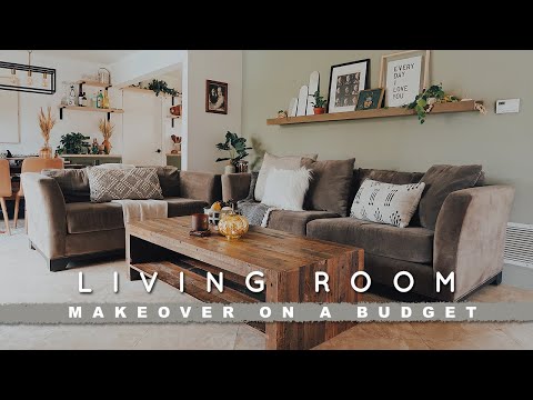 DIY LIVING ROOM MAKEOVER ON A BUDGET _ REALISTIC + EASY REFRESH FOR ANYONE