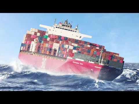 A day in life of a Container Ship in Middle of the Ocean.